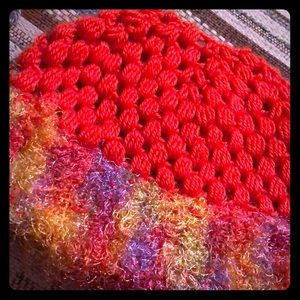 Crochet pony tail hat